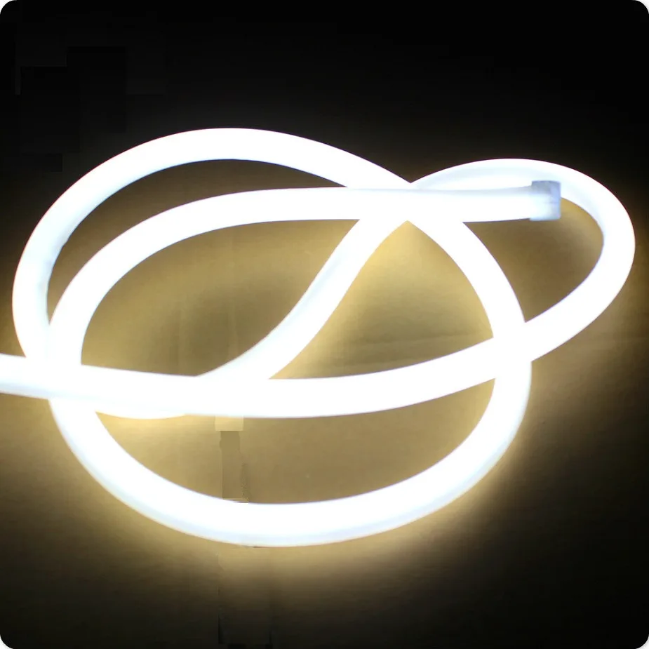 Круглый гибкий неон NeonMos LED D16 белый (тёплый)