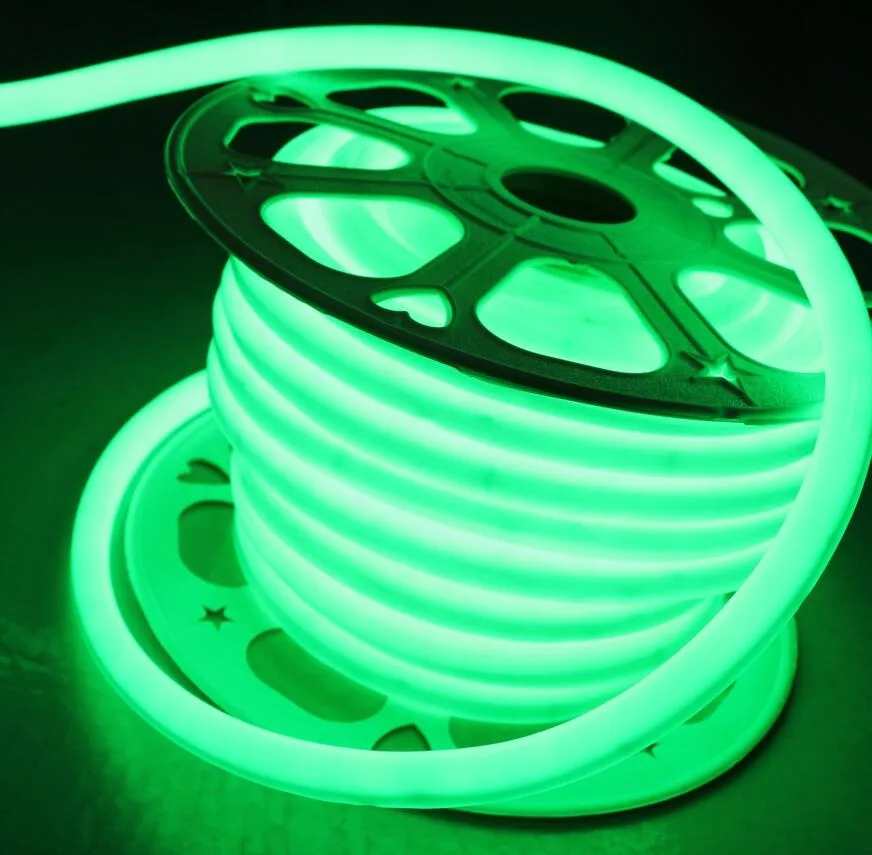 Круглый гибкий неон NeonMos LED D16 зелёный