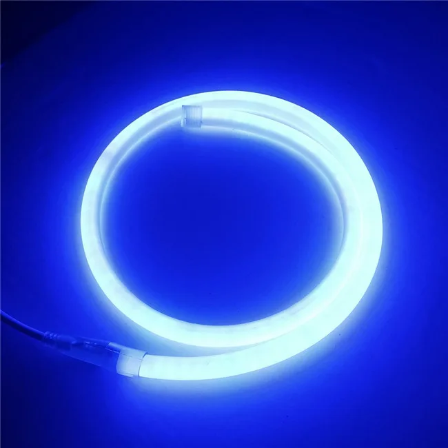Круглый гибкий неон NeonMos LED D16 синий
