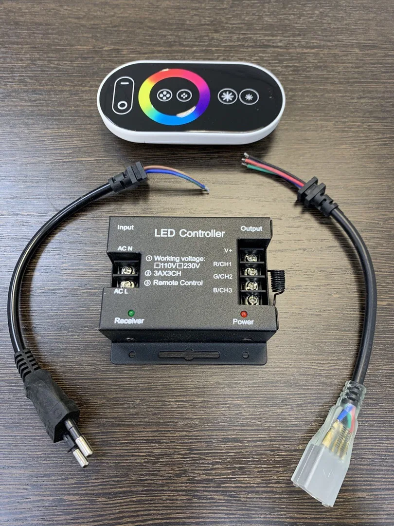 RGB Контроллер для гибкого неона 220В